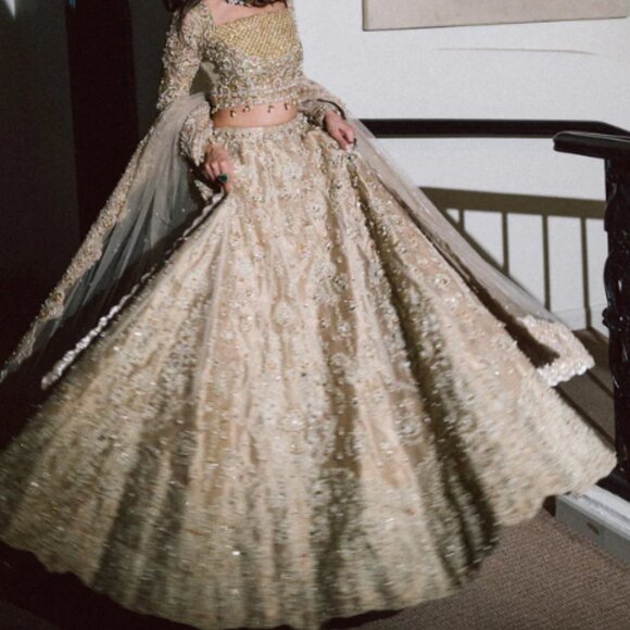 MYSIE BY TAHIRA AUTHENTIC LUXURY PAKISTANI DESIGNER COUTURE DRESS - Picture 3 of 5